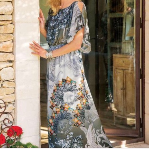 Soft Surroundings Dresses & Skirts - Soft Surroundings Abstract Paisley Maxi Dress NWOT